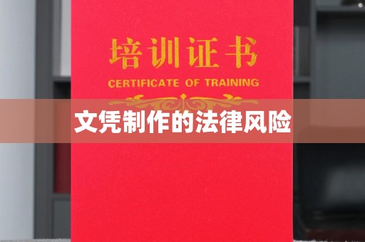 政和文凭制作的法律风险